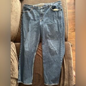 Abercrombie & Fitch High Rise Vintage High Rise Straight Jeans Size 18